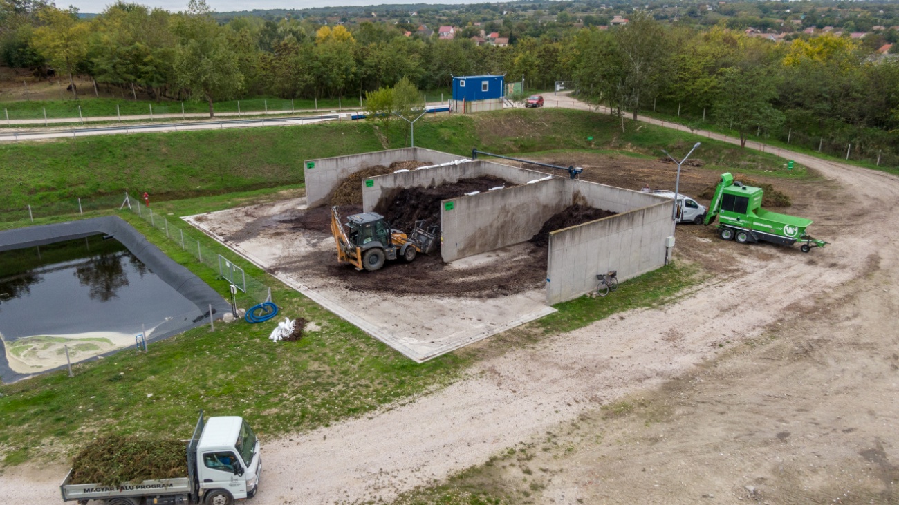 Kompostiranje zelenog otpada malih razmera u Mađarskoj